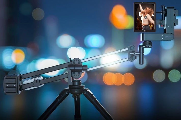 Bras motorisé du vidéobooth Slowmotion avec iPad